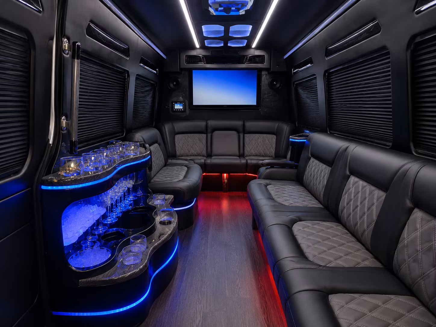 rehearsal dinner bus rentals around rowlett and rockwall