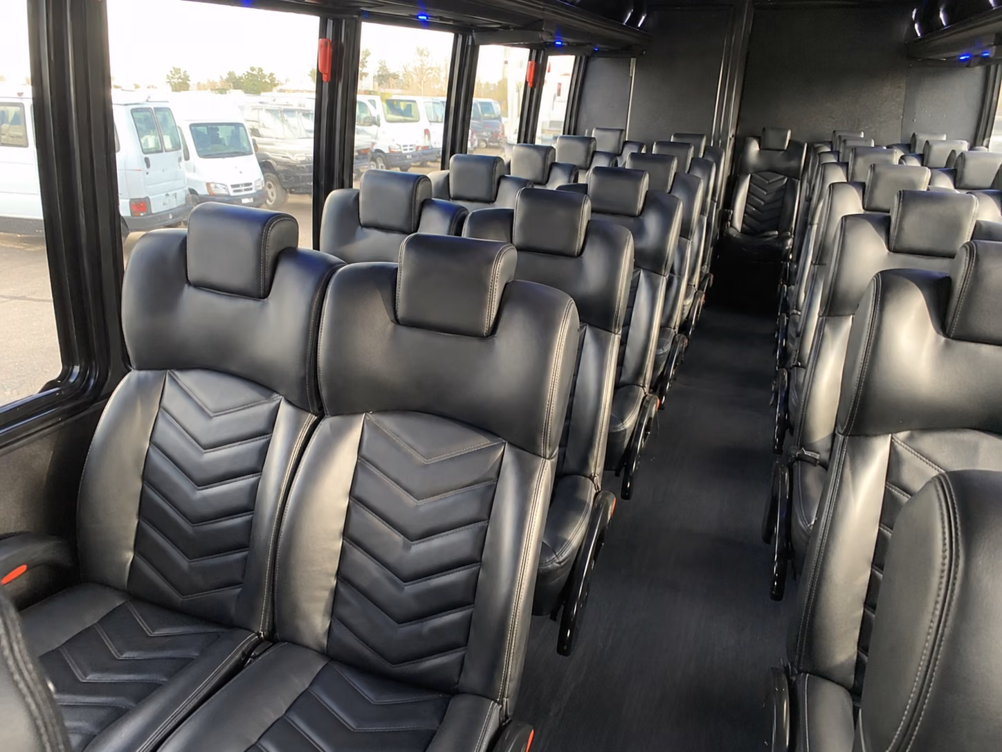 rowlett 15 passenger minibus inside