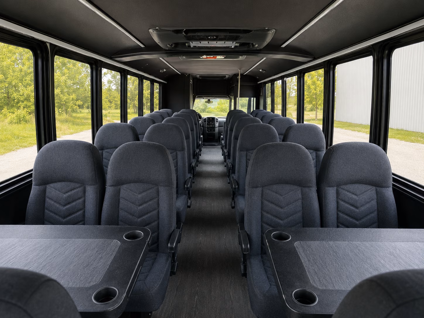 rowlett 15 passenger minibus interior