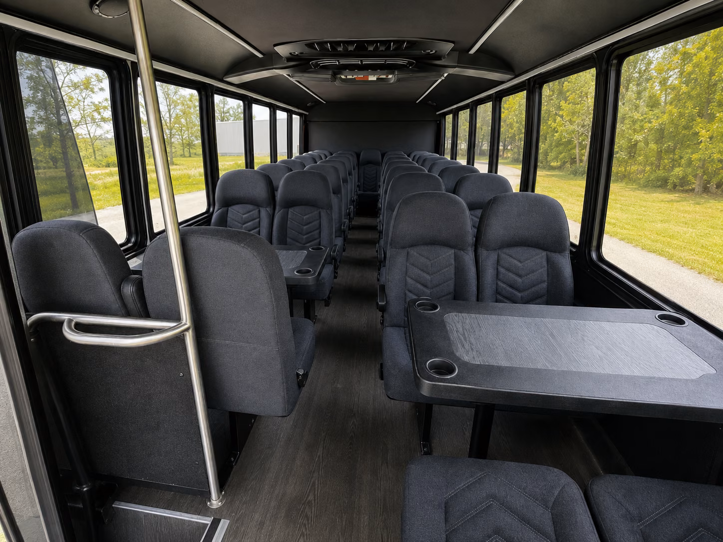 rowlett 18 passenger minibus interior