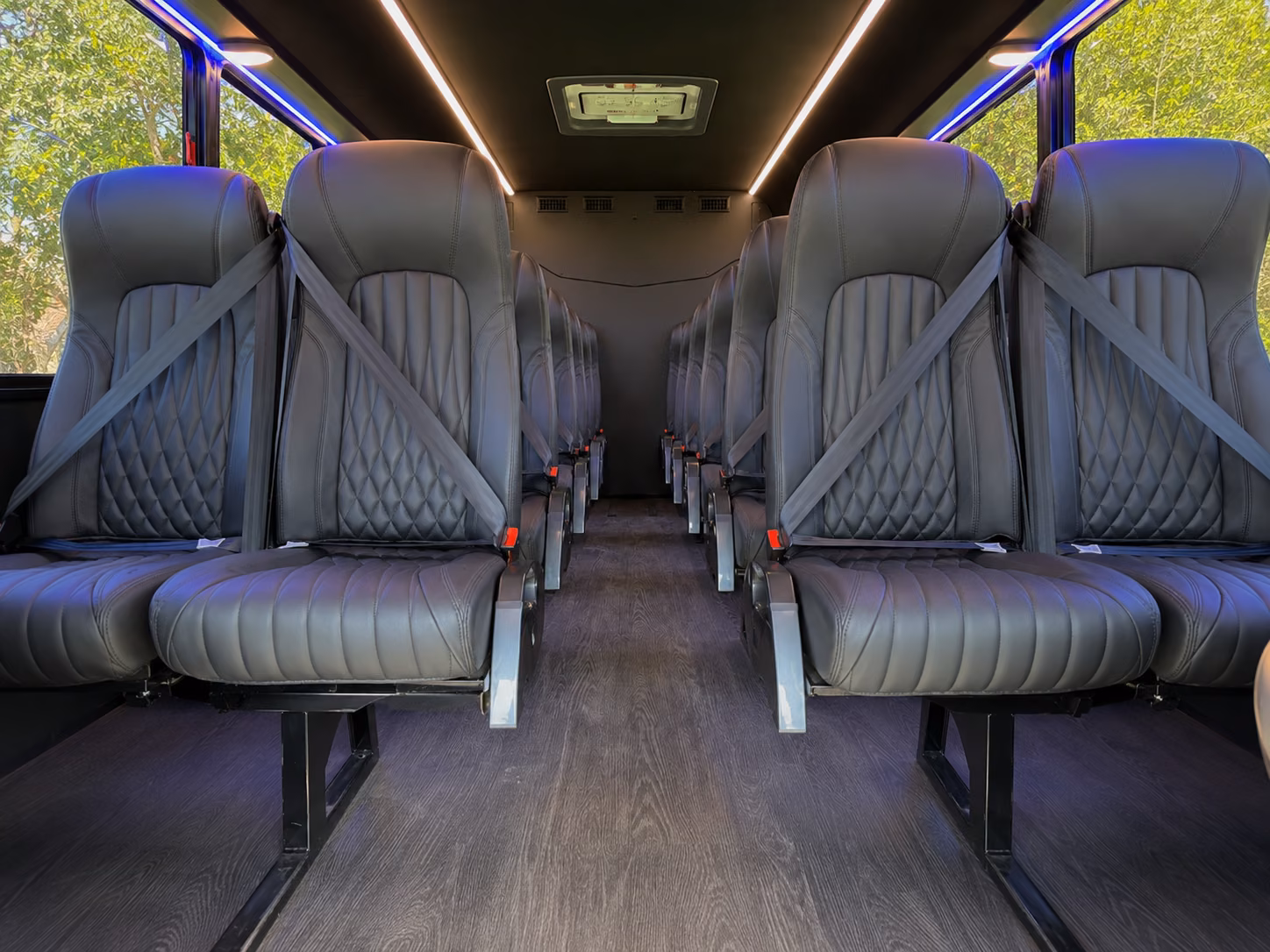 rowlett 20 passenger minibus inside