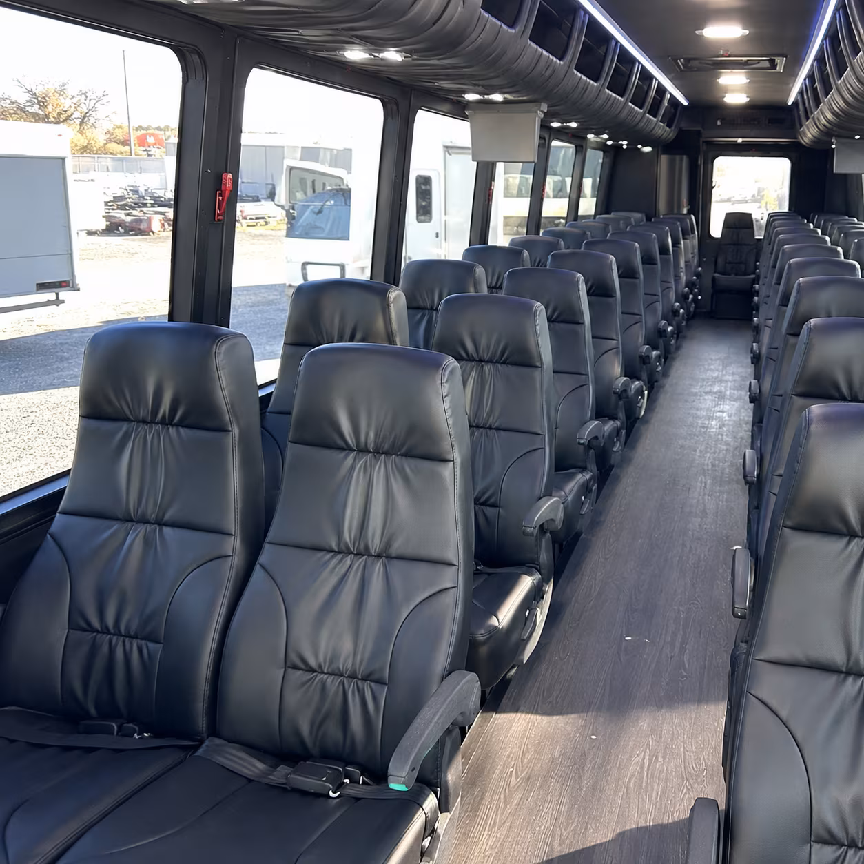 rowlett 25 passenger minibus inside