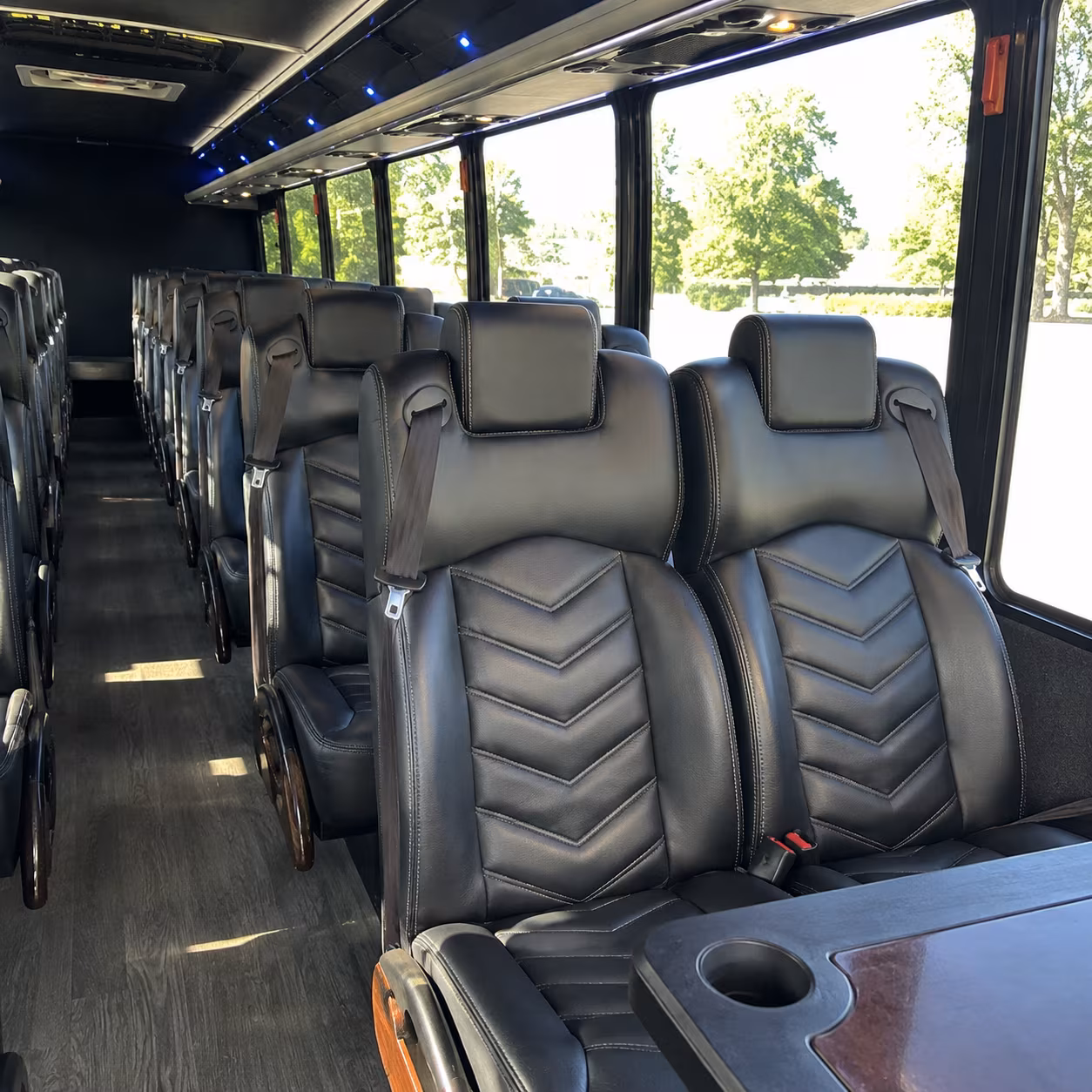rowlett 35 passenger minibus inside