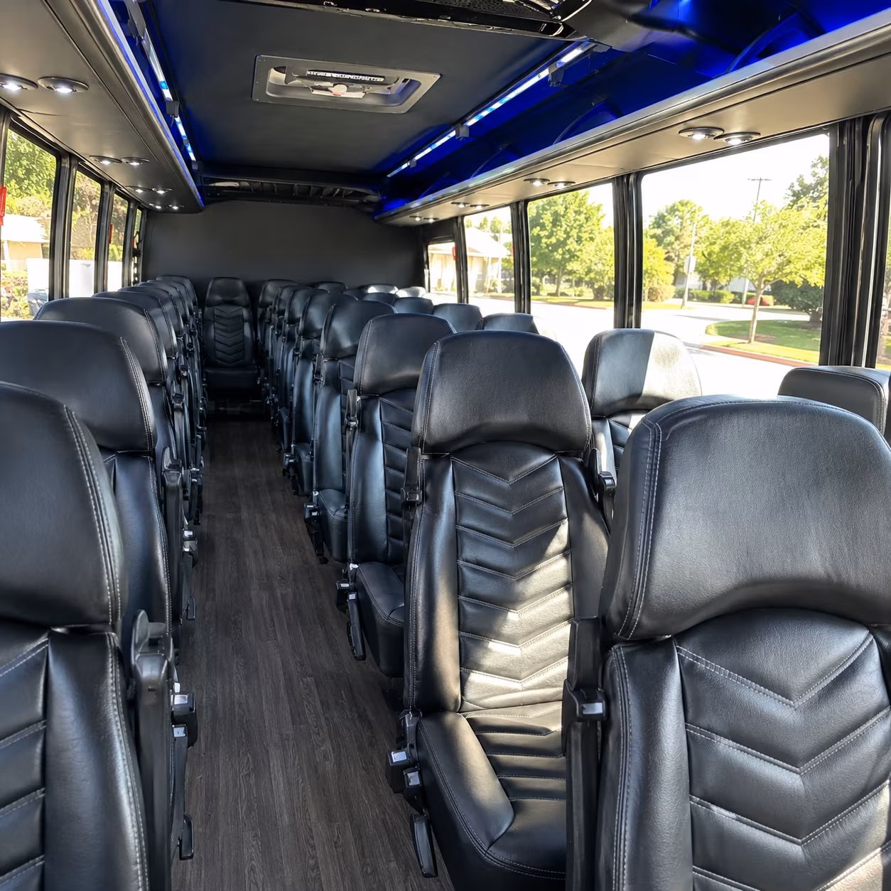 rowlett 35 passenger minibus interior